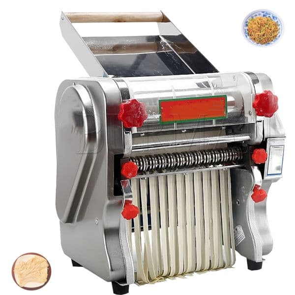 Electric Noodle Press Machine Fresh Pasta Making Dough Roller Stainless Steel Dumpling Skin Maker Kneading Machine