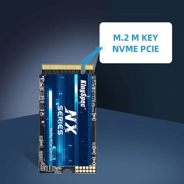 KingSpec 2242 SSD PCIe30 1TB 512gb 128g 256gb 2t M2 Nmve Hard Disk 3400mb/s PCIe 30 Solid State Drives for Laptop Desktop DIY