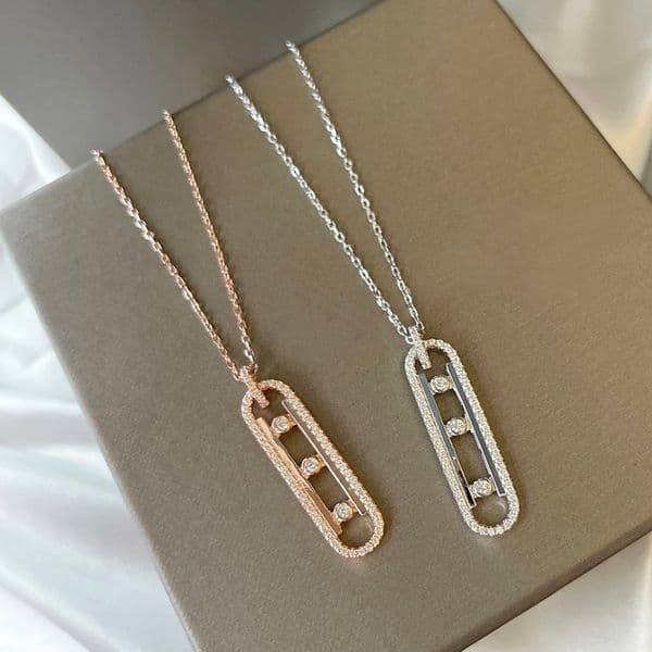 necklace for woman designer diamond luxury classic style Gold plated 18K 925 silver highest counter Advanced Materials European size fashion 020