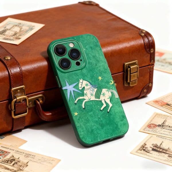 Designer White Horse Galaxy Phone Case Compatible with iPhone Pro Max Shockproof iPhone Protective Cover Apple iPhone Pro Max Plus Pro Mini XR XS