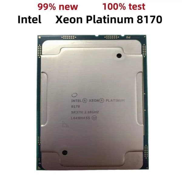 Xeon Platinum 8170 server processor 26 Cores 52 Threads 21GHz LGA3647 CPU for 3647 Motherboard L33575MB