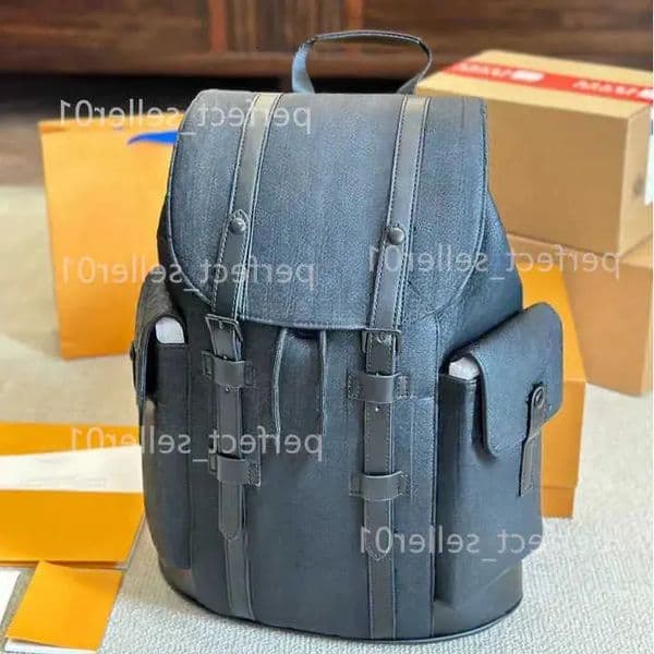Hot 45678218 High Quality Luxury Designer Backpack Womens And Mens Travel Classic Printed Coated Canvas Parquet Leather Backpack