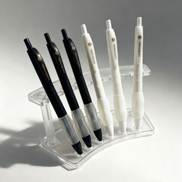 PEB018ZX Zhengwo Cloud-Hand Retractable Gel Pen, 0.38mm/0.5mm/0.7mm Retractable Bullet/ST/CS Tip, 12pcs/Box Single-Color Printed Barrel