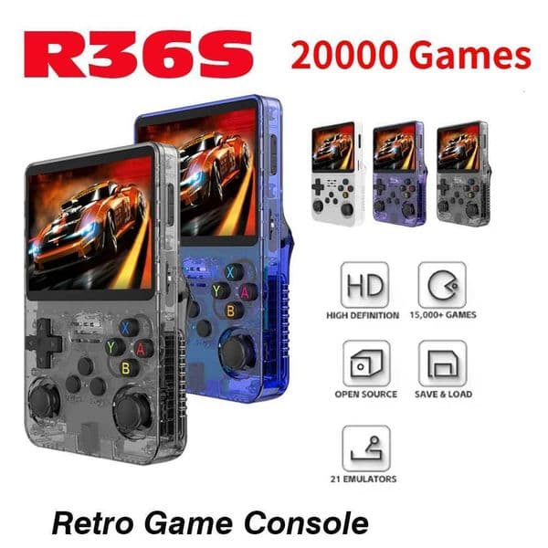 20000 game R36S retro game console 35-inch Linux open-source system portable handheld game console with 128G for children gifts H251113