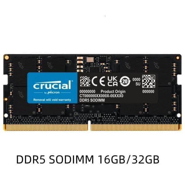 Crucial DDR5 RAM 16GB 32GB Notebook 4800MHz 5200MHz 5600MHz SODIMM 11V for Laptop Memory