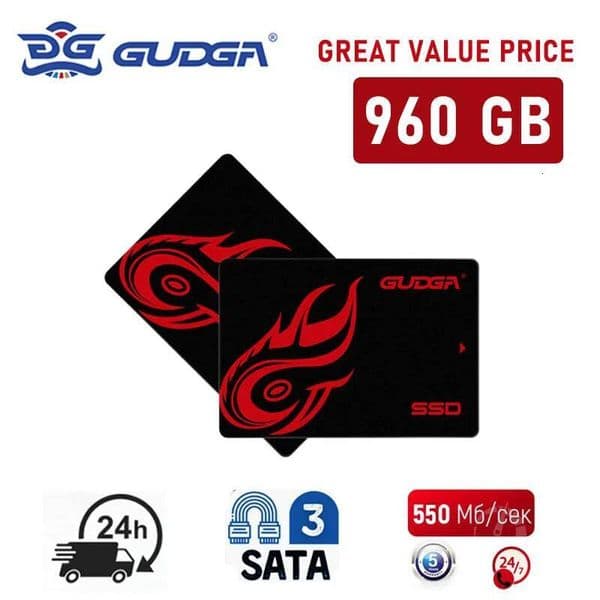 GUDGA 25 Inch SATA III SSD Solid State Drive Hard Disk Drive 960GB Internal Solid Hard Drives For Laptop Desktop Computer