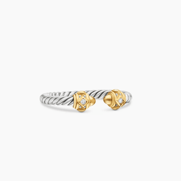 2026 New DY Ring Round Head Color Separation Revival Ring Fashionable Luxury High End Emotional People's Day Gift Daily Matching Fashion Trend