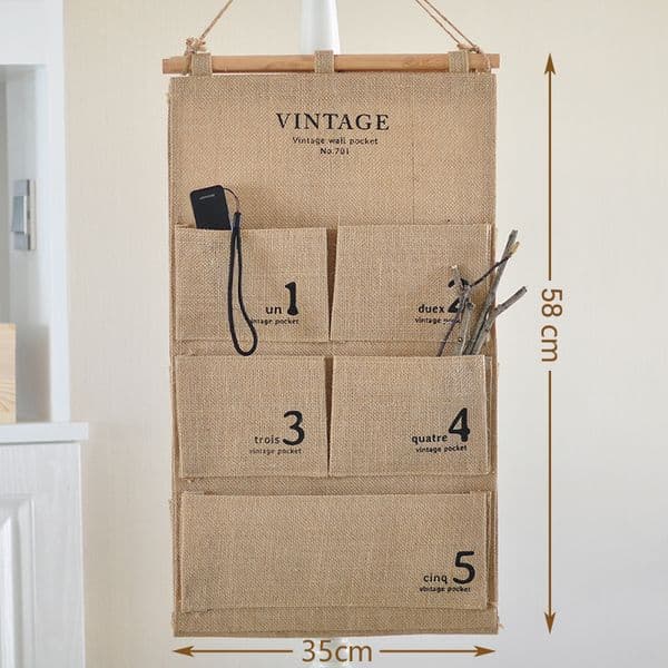Storage Bag Hanging Bag Multi layer Multi pocket Creative Dormitory Miscellaneous Storage Wall Mounted Wall Hanging Bag Behind Door