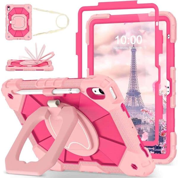 WESOROL for A16 11th 11 2025 iPad Gnration 10.9 Inch 2022,Full-Body Drop Protction i Pad Cas 10th Gn with Rotating Stand Scrn Protctor Pncil