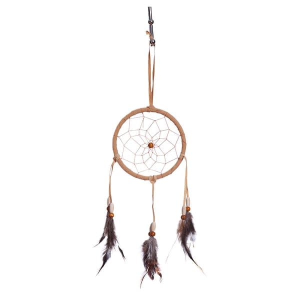 Culturally Inspired DIY Decoration: Genuine Feather Adorned Indigenous Dreamtrap
