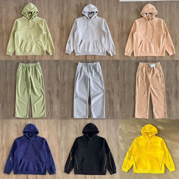 Nocta Tracksuit Mens Hoodie Pants Sets 3M Reflective Strip Logo hooded sweater Thick Tech fleece Trousers Bottoms Running Joggers nocta open Straight sweat pants n6