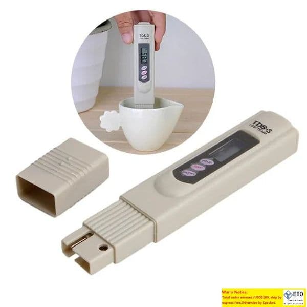 Wholesale Digital TDS Meter Monitor TEMP PPM Tester Pen LCD Meters Stick Water Purity Monitors Mini Filter Hydroponic Testers TDS-3 In Paper Box LL