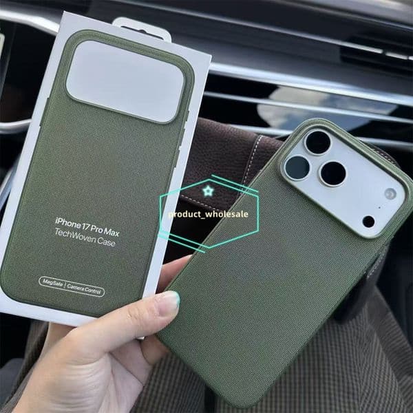 iPhone 17 17Pro Max Offical Magsafe TechWoven Phone Case For iPhone 17 Pro Max 17pro 17 Air Cases Wireless Charging Back Cover Tech Woven With Retail Box