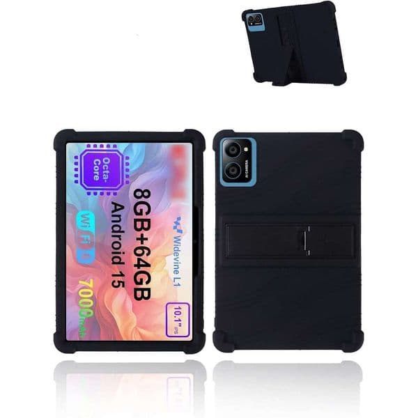 for TabneraX UTbook Android 15 Gaming Tablet,10" 25K Ultra Clear Display Tablet Model Case,Soft Silicone Adjustable Stand Cover Lightweight Kids