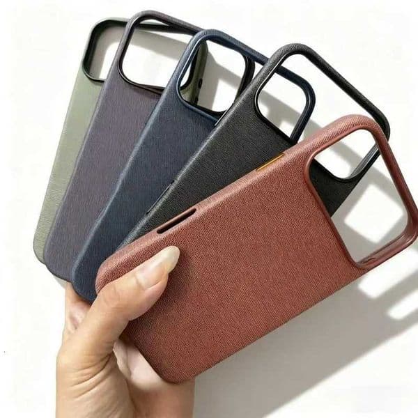 2025 Trend Tech Nology Woven Linen-Textured Case For IPhone17 Pro Max For Wireless Charge No Camera Control Button cover H251115