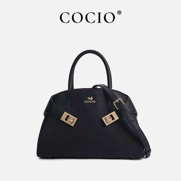 COCIO Autumn and Winter New Arrival Matte Single-Shoulder Fashion Versatile Handbag, Genuine Leather Women's Designer Handbag
