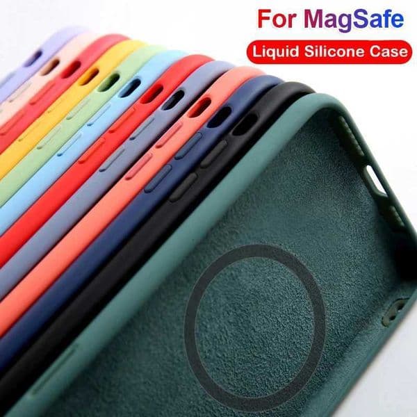 Magnetic Liquid Silicone Phone Case For iPhone 16 15 14 13 12 11 Pro Max Mini 16 XR XS Plus For Wireless Charging Cover H251115
