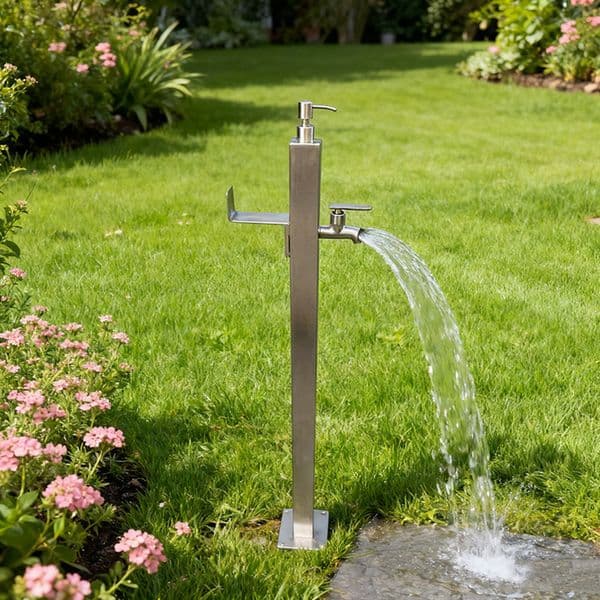 Vertical Faucet Anti-Freeze Anti-Explosion Garden Courtyard Outdoor Washing 304 Stainless Steel Floor Water Tap