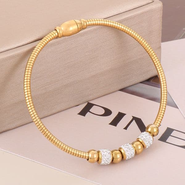 Fashion Women Men Girls Silver Gold Stainless Steel Bear Animal Heart Flower Wire Open Bangle Bracelets Jewelry Pulsera Gift