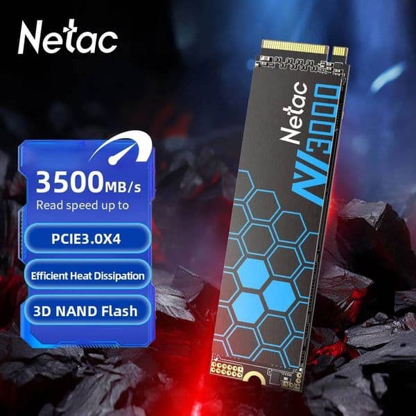 Netac SSD NVMe M2 250GB 500GB SSD 1TB 2TB SSD M2 2280 PCIe30X4 Internal Solid State Drive Disk for Laptop Desktop