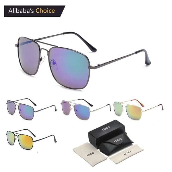 Fashion Classical Designer Women's Driving Fishing Aviation Metal Pilot Men's Sunglasses