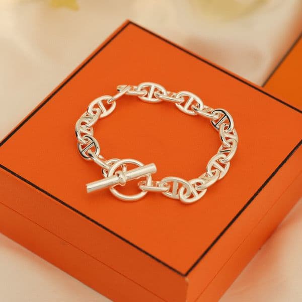 top Bracelets women's Designer bracelets for woman luxurious Bangle bracelet jewelry H brand simple geometric bracelets pig-nose chain, thick gold bracelets H113