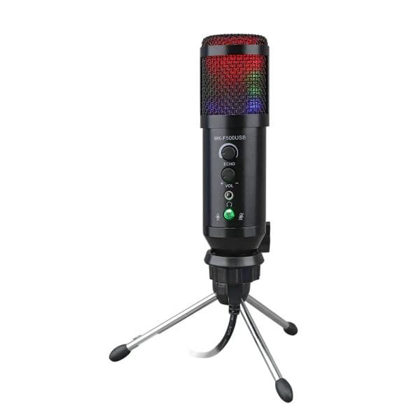 Usb Condenser Desktop Microphone Stand RGB Gaming Conference Microphone
