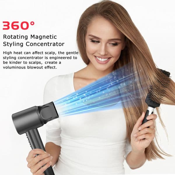 High-Speed Fast Hair Dryer with 110,000 RPM & 200 Million Negative Ions 887-E
