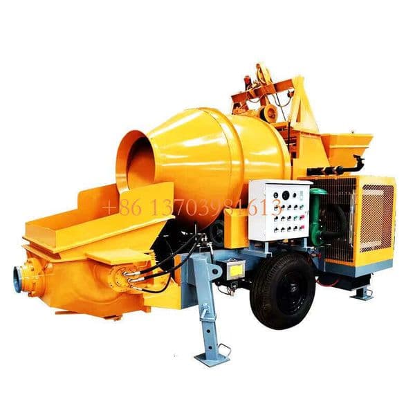 Diesel Pumping Concrete Pump Concrete Mixer Machine and Pump Portable