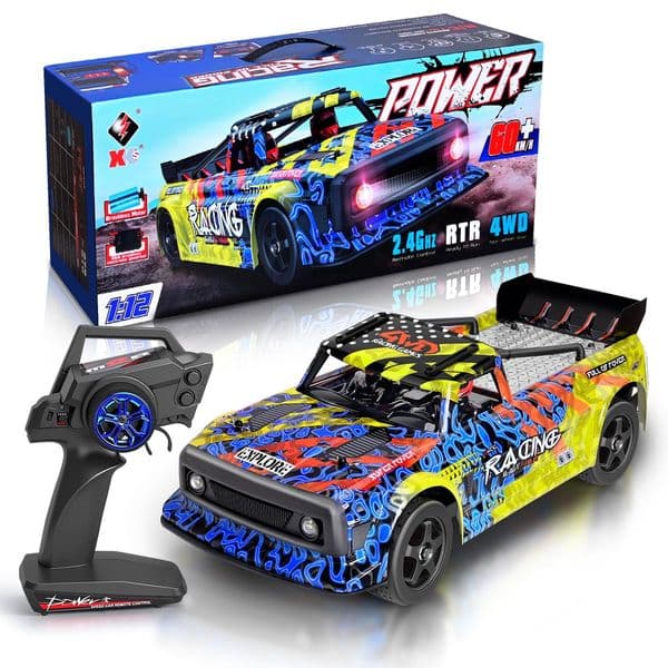 1:12 RC WLtoys Car Brushless Motor Four-wheel Drive High-speed Light 60Km/hDrift Car RC Racing Car Collectile Model Toys Gifts Ship By Sea
