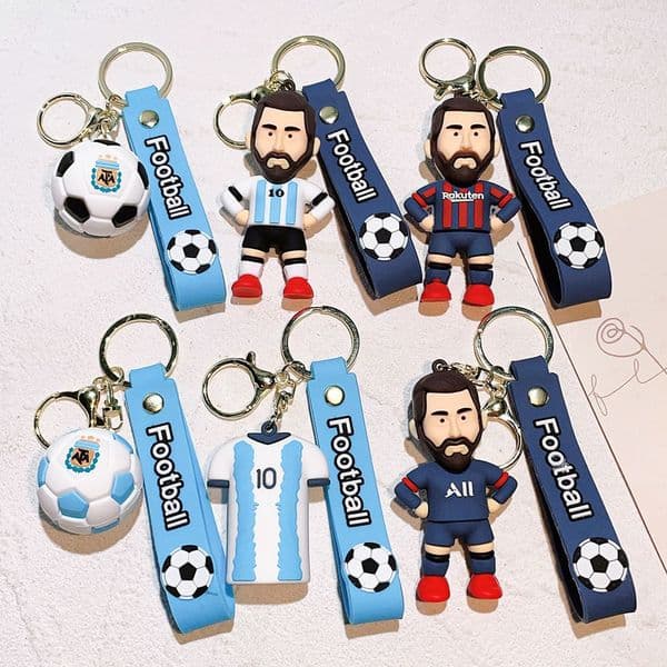 2026 World Cup Football star keychain football cup jersey figurine keychain fan gift football pendant