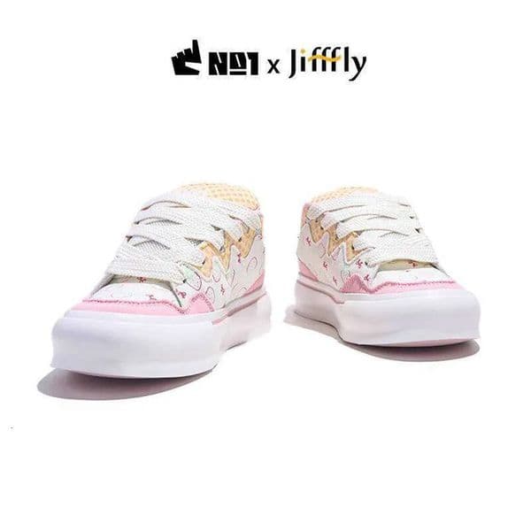 Nanbo Wan X Jifffly 2025 New Ins National Trend Men's Collaboration Skateboard Shoes Versatile Casual Sports Shoes Fashionable Wear-resistant