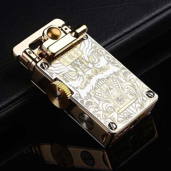 Chief Kerosene Lighter Kerosine Lichter Zeldzaam Winddicht Lederen Rookaansteker Creatief Gepersonseerd Cadeau W250418