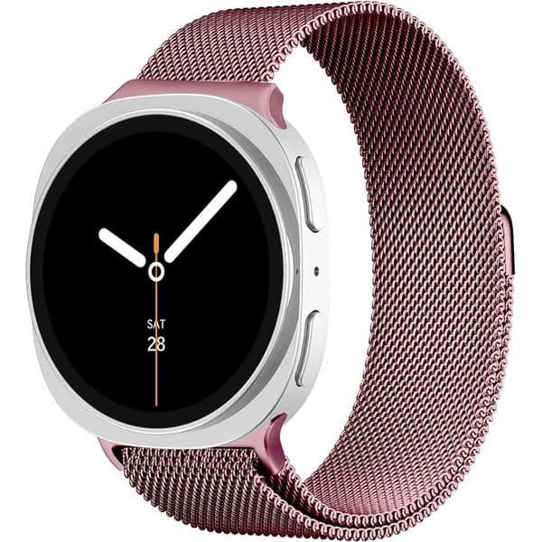 Milanese Loop Metal Band 40mm 44mm/8 46mm Women Men,Mesh Magnetic Stainless Steel Strap for Samsung Galaxy Watch 8 Bands 44 40 mm/8 Classic 46 mm Correa