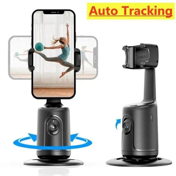 Auto Face Tracking Phone Holder Tripod Stand Smart Selfie Stick 360 Rotation Fast Face Object Tracking Cameraman Robot Mount
