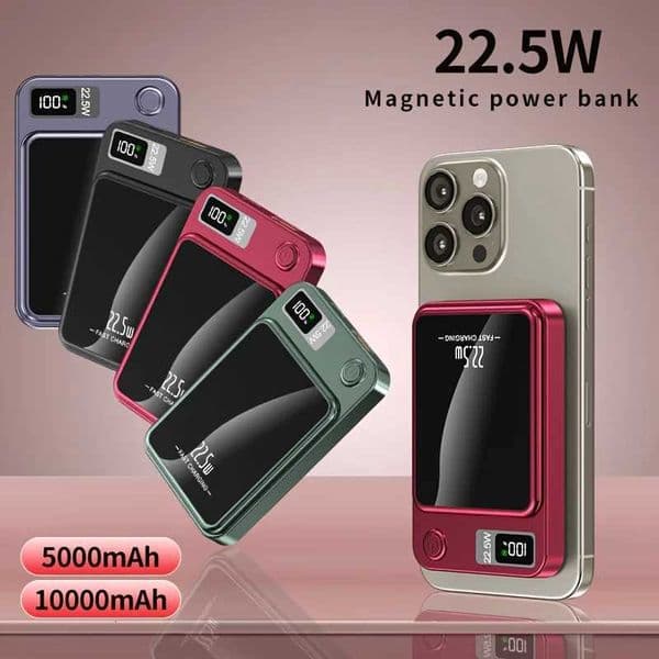 500000mAh Magnetic Wireless Power Bank with 225W tra-Large Capacity and er-Fast Charging for iPhone15 16 17 H251118