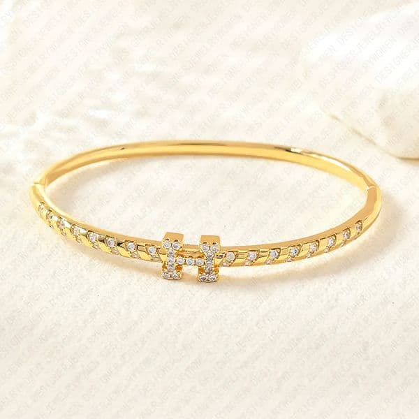 Designer Bracelet Bracelet for Women Diamond Bangle Letter Bangles Personalized Initial Bangles Luxury Jewlery Designer for Women