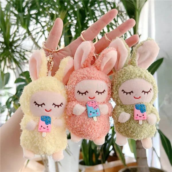 Stuffed Animal Plush Rabbit Toy for Kids Girl Lovely Animal Doll Baby Toy Plushie Handbag Ornament Pendant