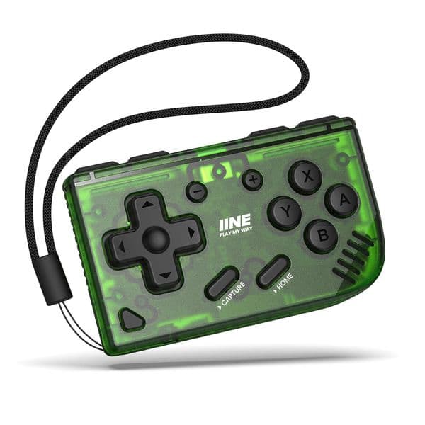 IINE Mini Retro Wireless Controller, Micro Remote Controller for Switch/OLED, PC, Android and IOS, Keychain Pocket-sized Controller with Turbo Function