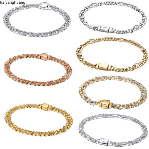 Charm Bracelets Charm Bracelet Full Diamond Watch Bracelet Mens and Womens Universal Love CZ Bracelet Tennis Bracelet