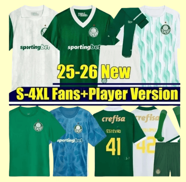 4XL 24/2025/2026 pAlMEiRaS eStEvAo soccer jerseys lOpEz ThAlYs lAzArO mAuRiCiO rIcHaRd RIOS G.GOMEZ PAULINHO BRUNO FUCHS men kids Kits socks sets football shirts