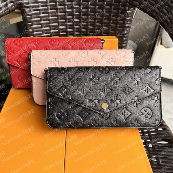Luxury womens multi pochette accessories designer bags handbags body beach crossbody bag flower brand chain evening leather shoulder bag wallet
