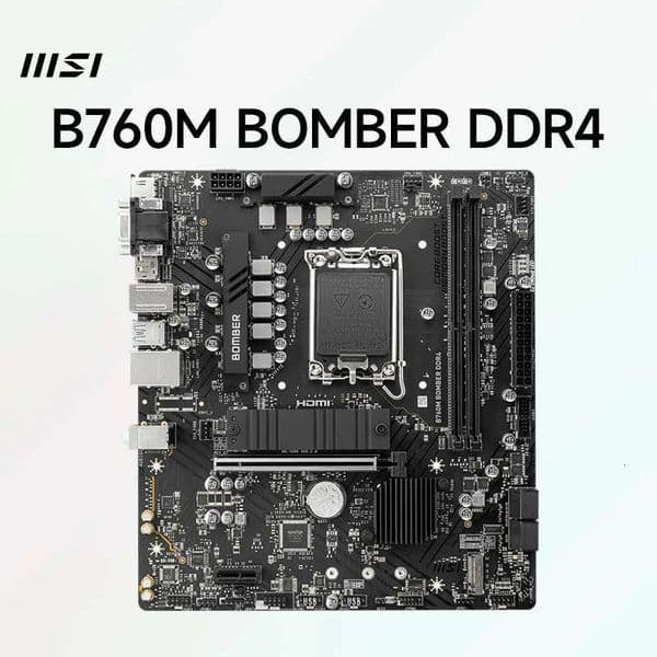 MSI B760M BOMBER DDR4 Motherboard D4 Computer Motherboard Supports CPU Inter 12th-14th Diy Gaming Computer placa m e