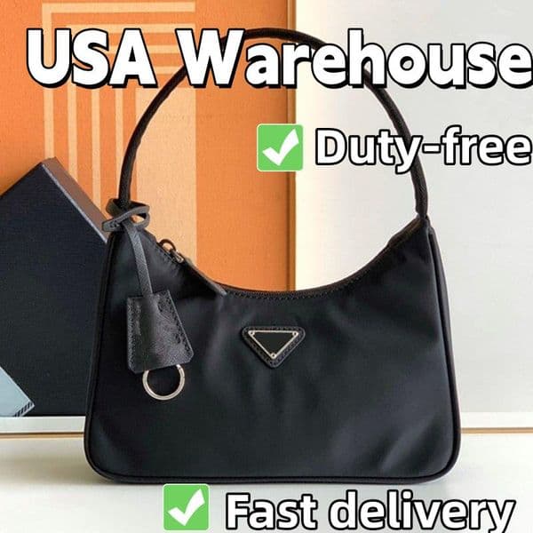 Designer Bag Luxury Bag Shoulder Bag Wallet Ladies Fashion Re-Edition Nylon 3-in-1 Bag Crossbody hobo Handbag High Quality Chain Fashion Black Purse Tote Handbag 2bags