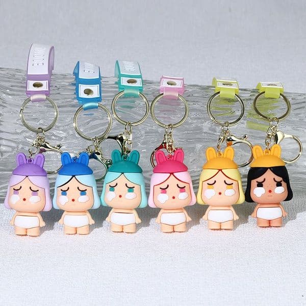 Cute Llaveros Women Anime Keychain For Bag Charm Doll Keyring Chaveiro KeyChain Porte Cles Friends Gift For Wholesale