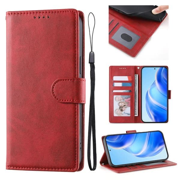Phone Cases For Samsung Galaxy S26 Edge S25 FE A17 A07 A37 A16 A06 A26 A36 A56 A55 A35 A15 Ultra Plus 5G 4G Wallet Shiny Leather Case Cover With ID Pocket Slots