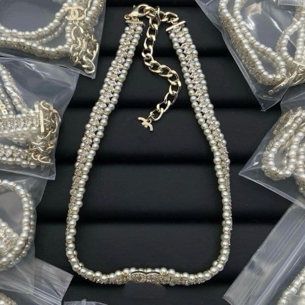 2023-Luxury Lock Gold Necklaces Baroque Designer Chain Bracelets Cuba Link Jewelry Sets Gift Classic X Pearl Necklace Pendant Business Party Gifts