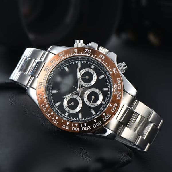 Mens DAYity TONASity Automatic quartz Movement watch multifunction Wristwatch Designers Men Watches Stainless Steel Strap Gold Wristwatches Montre de luxe #362