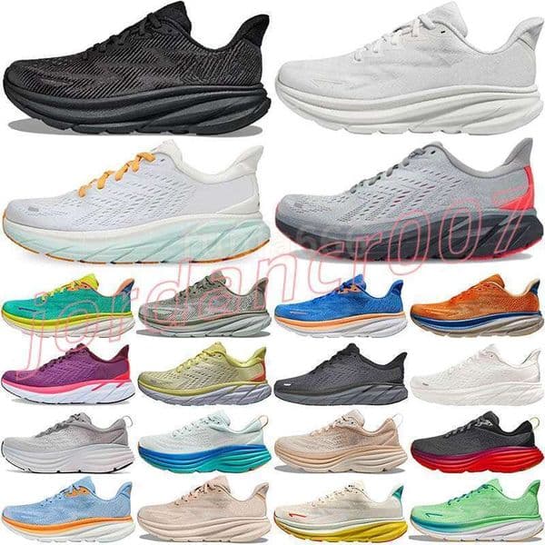 9 Hokasneakers Clifton Bondi 8 running shoes for men women designer shoes Kawana harbor black white breathable womens sneakers sport shoes mens trainers