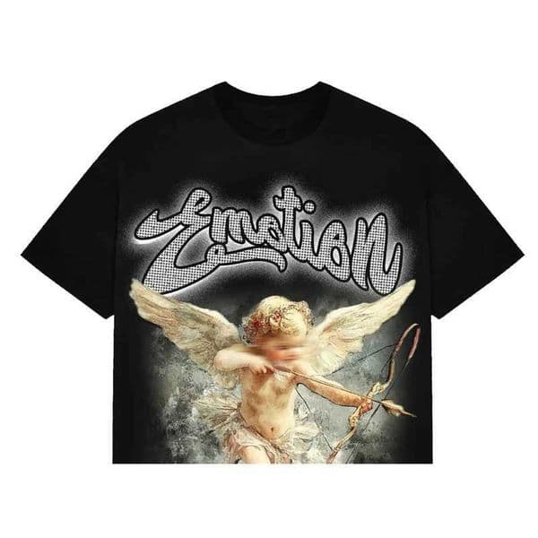 Cross border European and American popular trend brand MIXD EMOTION T-shirt cute print couple hip-hop style casual short slip H250419